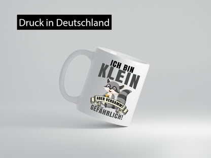 Ich bin klein | Waschbär Kindergarten Humor Geschenkidee Tasse