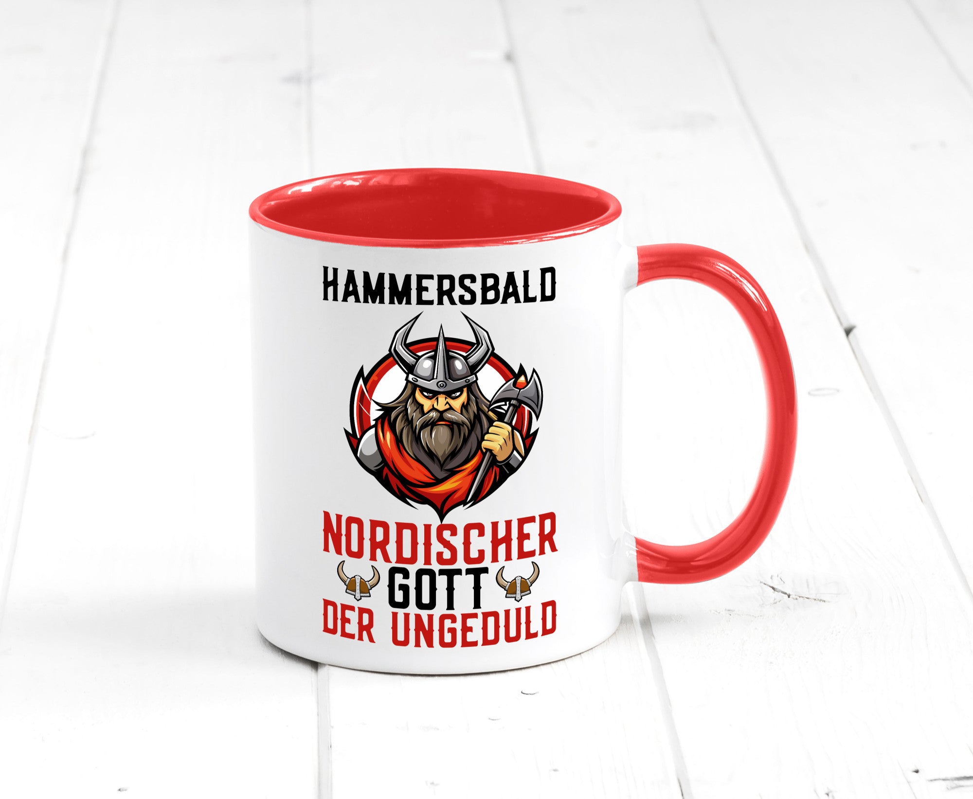 Hammersbald Nordischer Gott der ungeduld Humor Geschenkidee Tasse