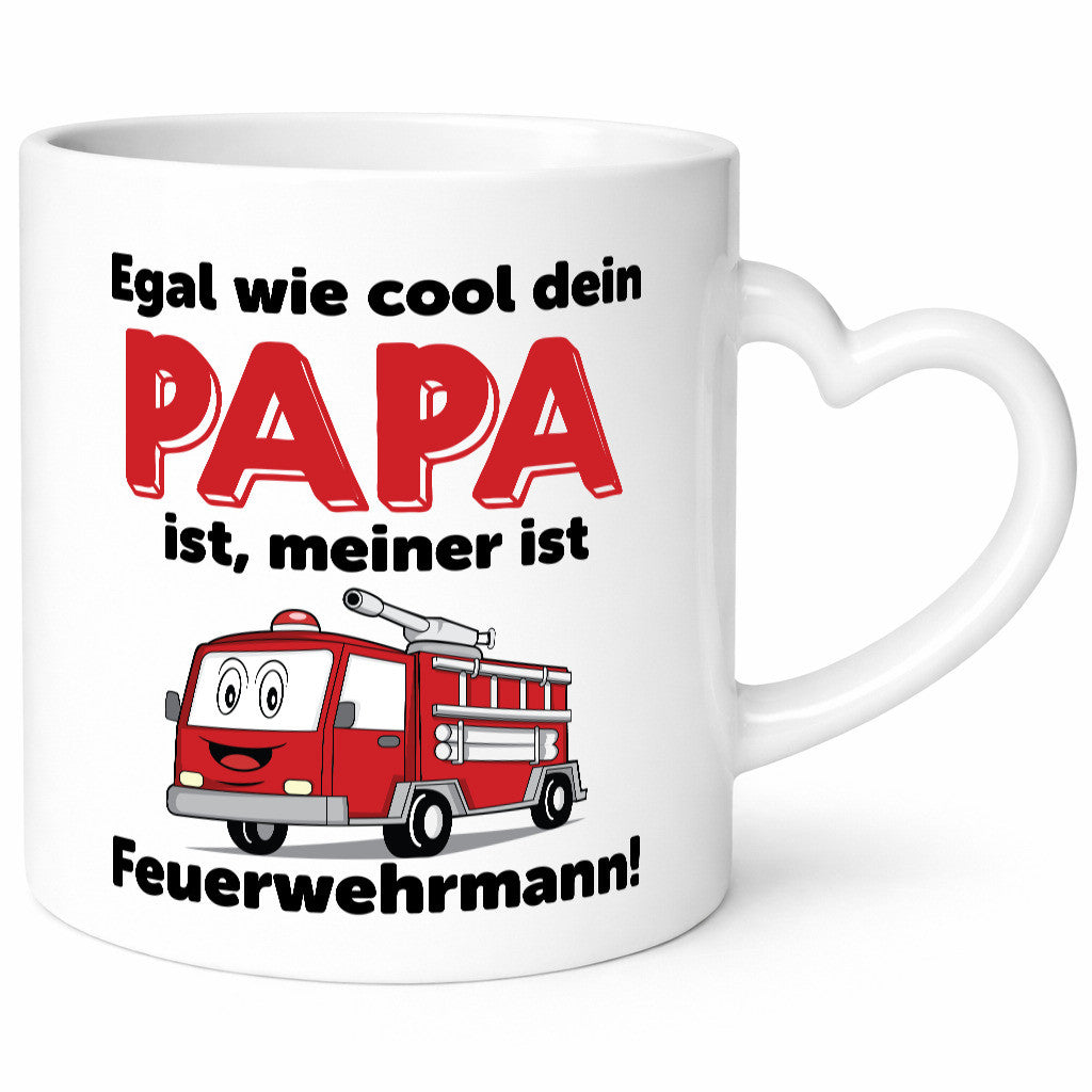 Cooler Papa | Feuerwehrmann Bester der Welt Humor Geschenkidee Tasse
