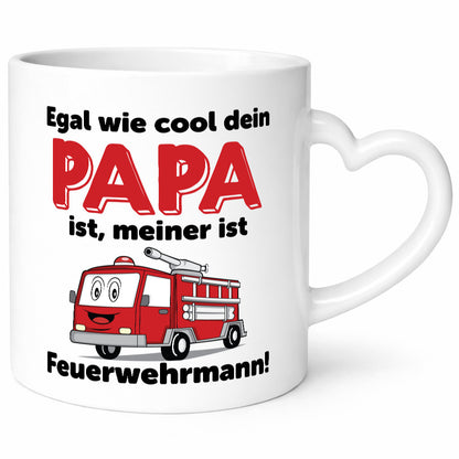 Cooler Papa | Feuerwehrmann Bester der Welt Humor Geschenkidee Tasse
