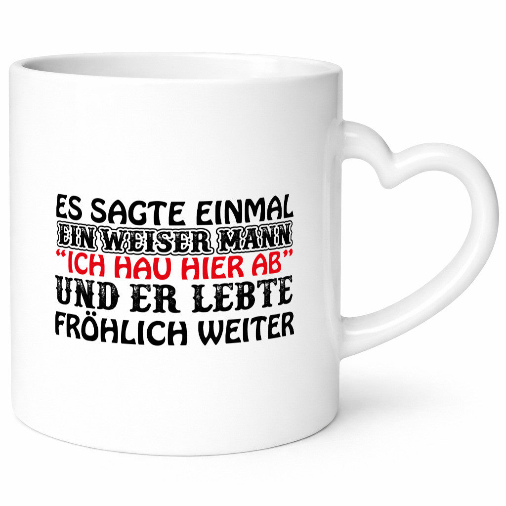 Weiser Mann lustiger Spruch Geschenk Humor Geschenkidee Tasse