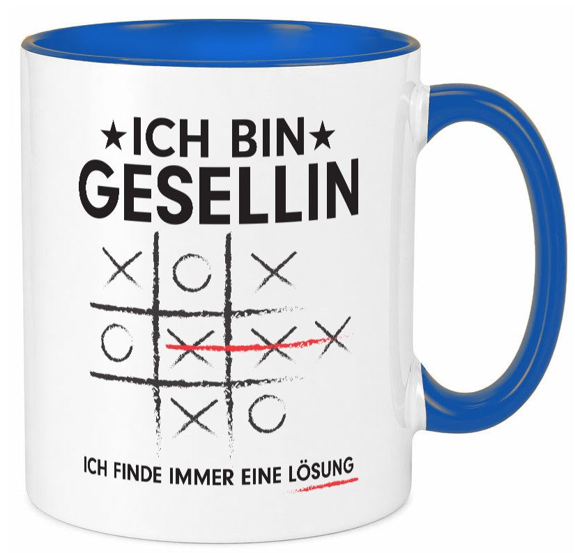 Löse Probleme: Gesellin | Handwerkerinnen Geschenkidee Humor Tasse
