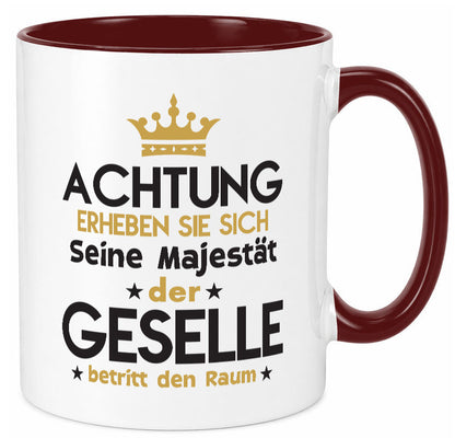 Seine Majestät Geselle | Handwerker Geschenkidee Humor Tasse