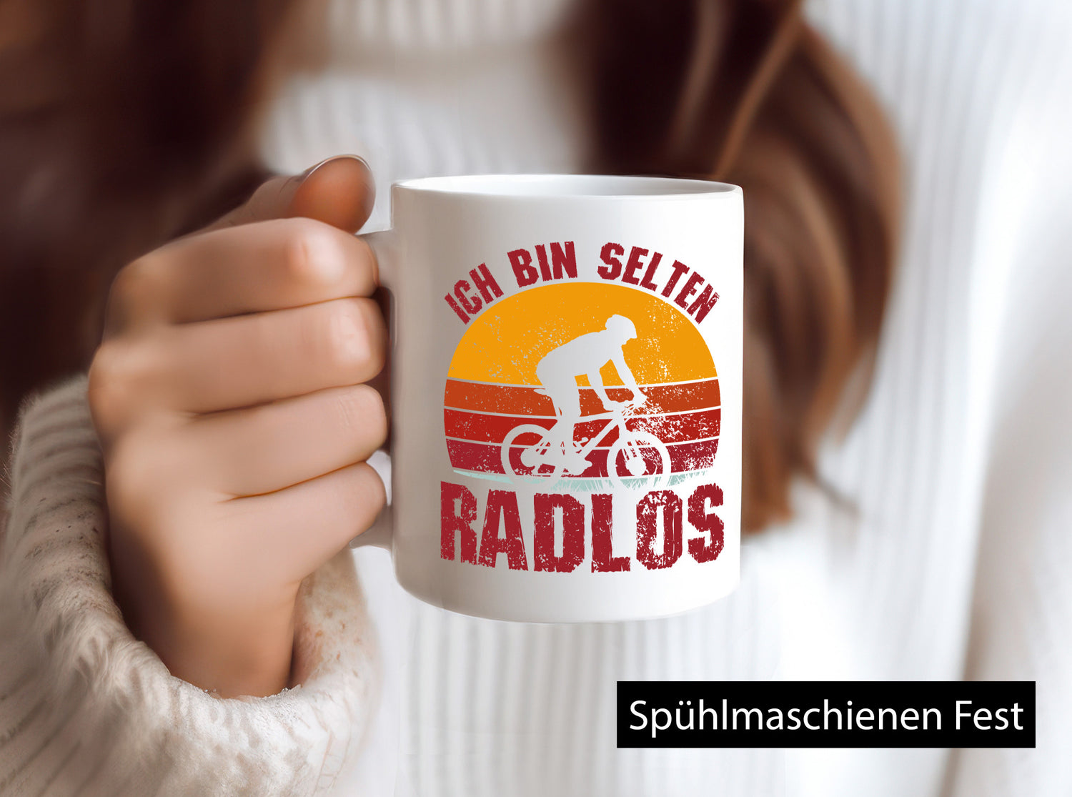 Ich bin Selten Radlos | Radfahrer Mountainbike Humor Geschenkidee Tasse