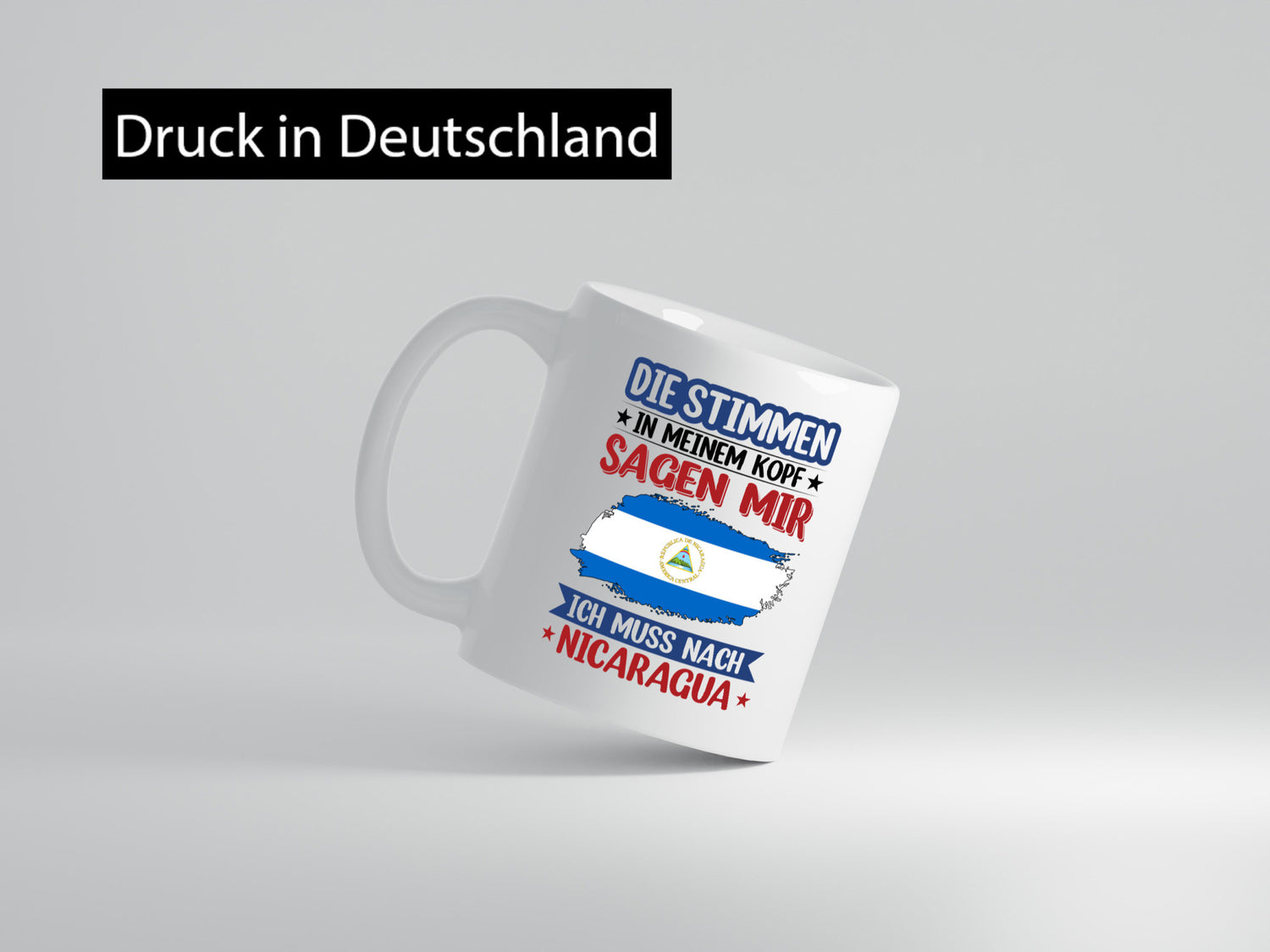 Nicaragua | Urlaub Stimmen in meinem Kopf Traumland Geschenkidee Humor Tasse