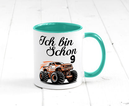 9. Geburtstag | Monster truck 9 Jahre lustiger Spruch Geschenk Geschenkidee