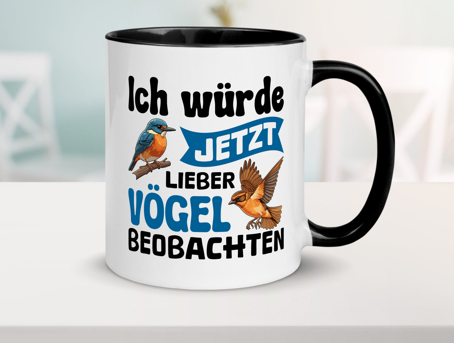 Vögel beobachten | Vogel lustig Humor Geschenkidee Geschenk Tasse