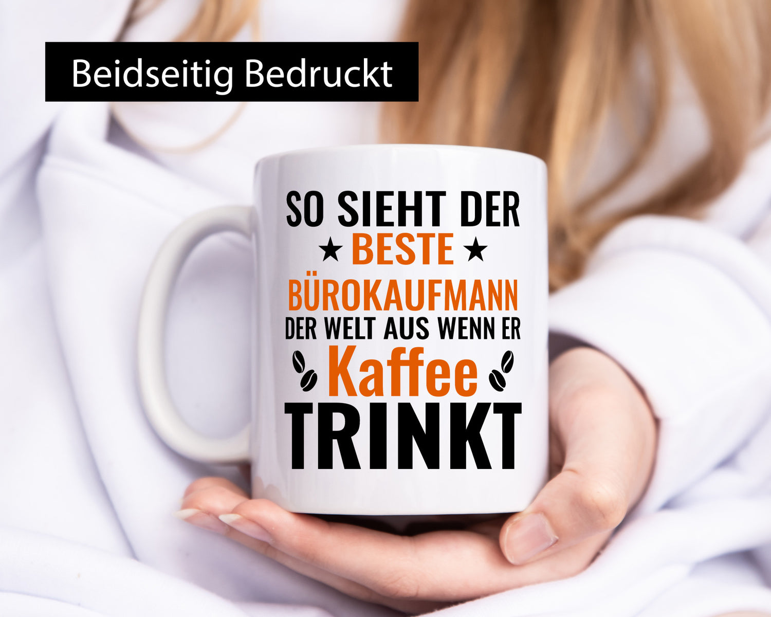 Kaffee trinkt: Bürokaufmann | Kaufmann lustiger Spruch Geschenk Arbeit Kollegen