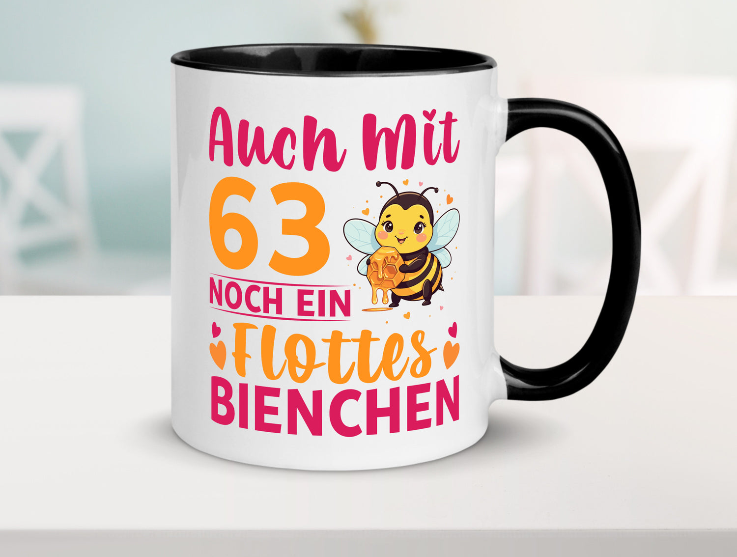 63. Geburtstag | Flottes Bienchen 63 Jahre lustiger Spruch Geschenk