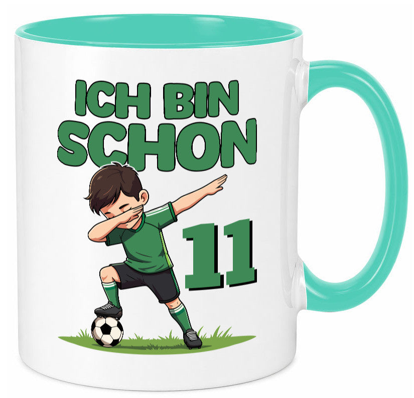 11. Geburtstag | 11 Jahre Fußballer Geschenkidee Humor Tasse