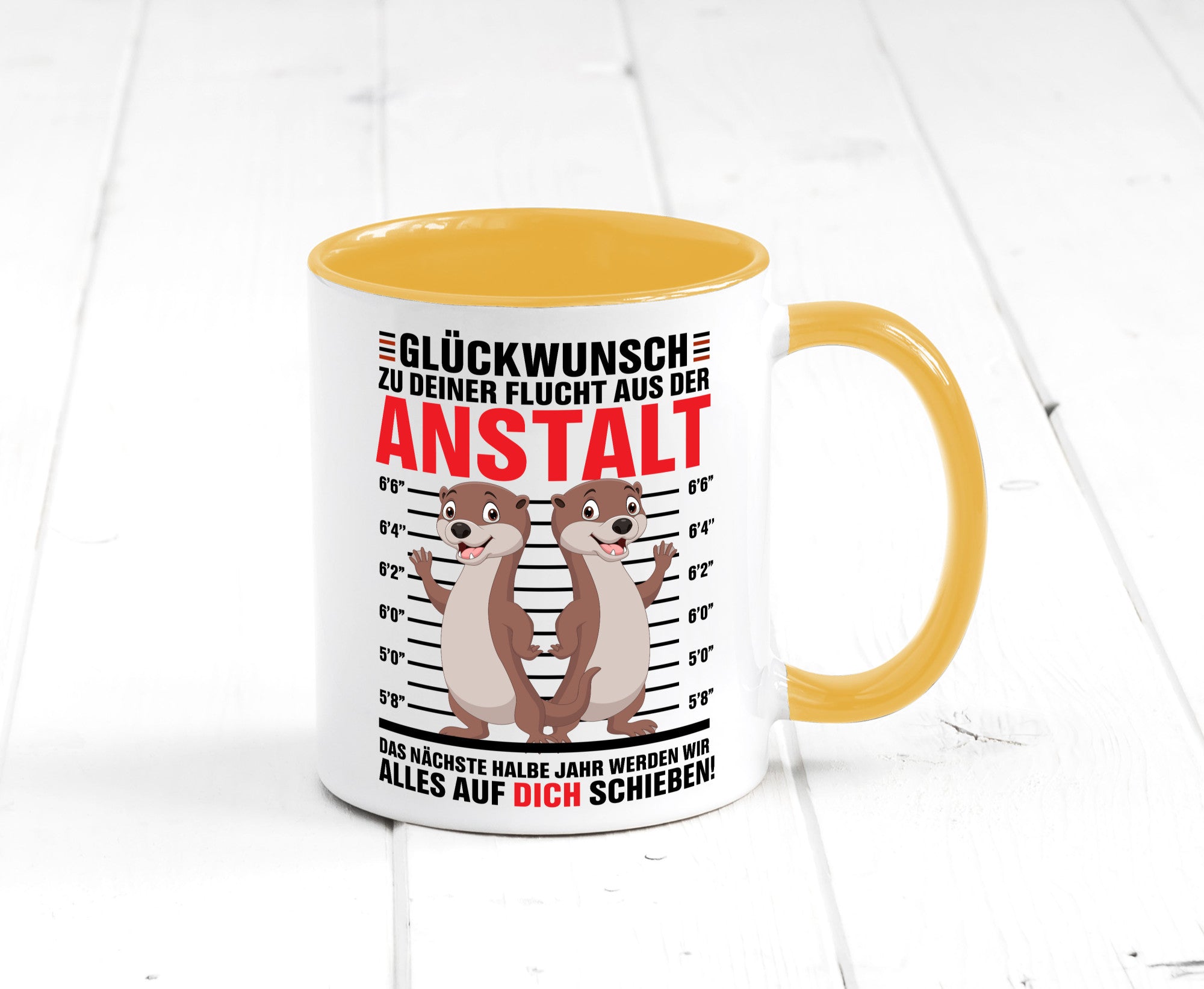 Glückwunch zur Flucht | Jobwechsel Arbeitskollegen Geschenk Arbeit Kollegen