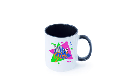 80er Girl - Jahre bunt + verrückt retro Humor Geschenkidee Tasse
