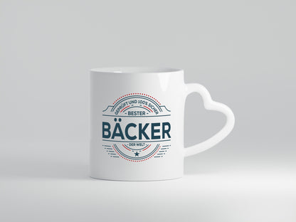 Geprüft und sicher: Bäcker | Bäckerei Backen Konditor Humor Geschenkidee Tasse
