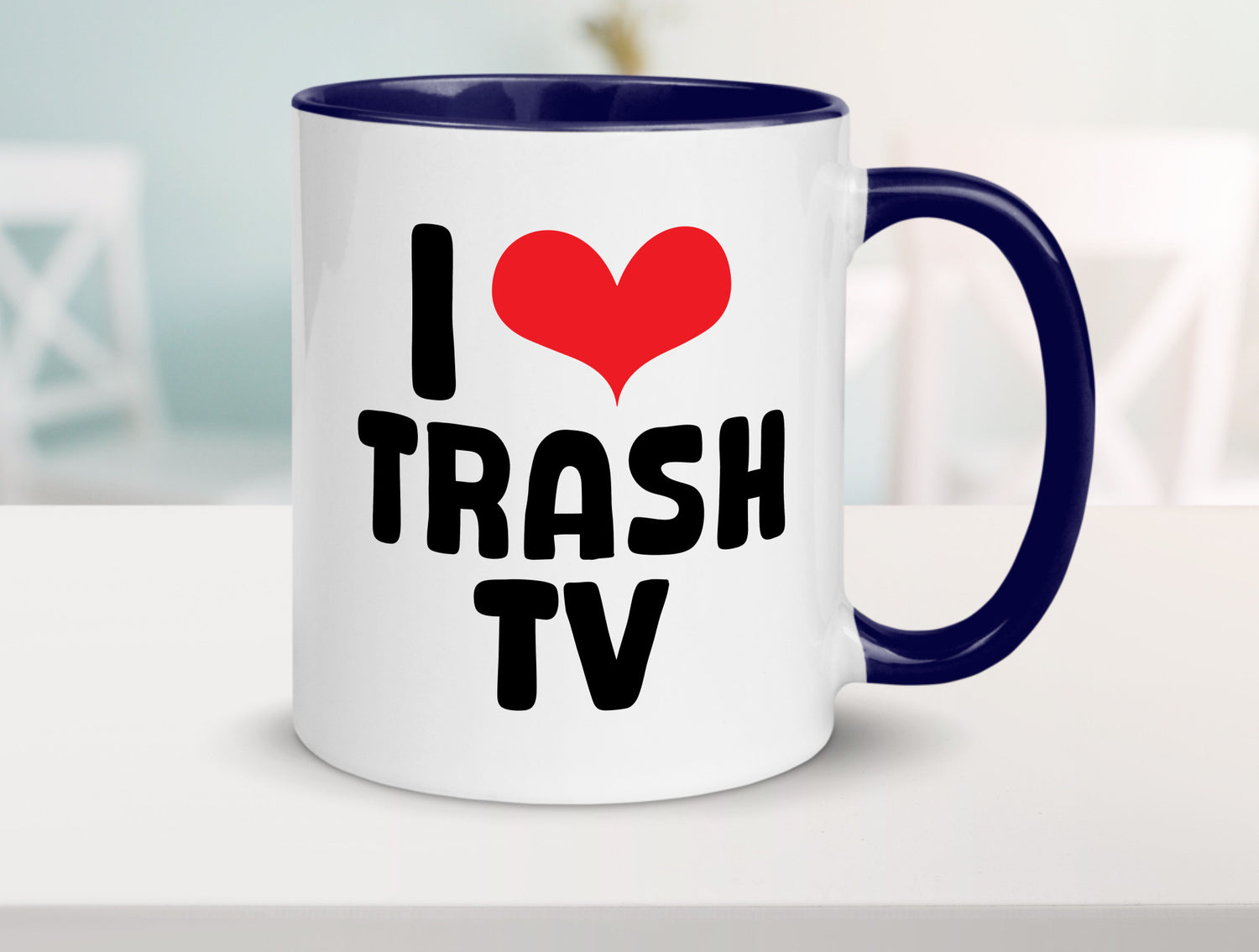 I love Trash TV | v2 lustig Humor Geschenkidee Geschenk Tasse