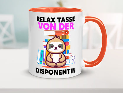 Relax Tasse: Disponentin | Zuteilerin lustig Humor Geschenkidee Geschenk Tasse