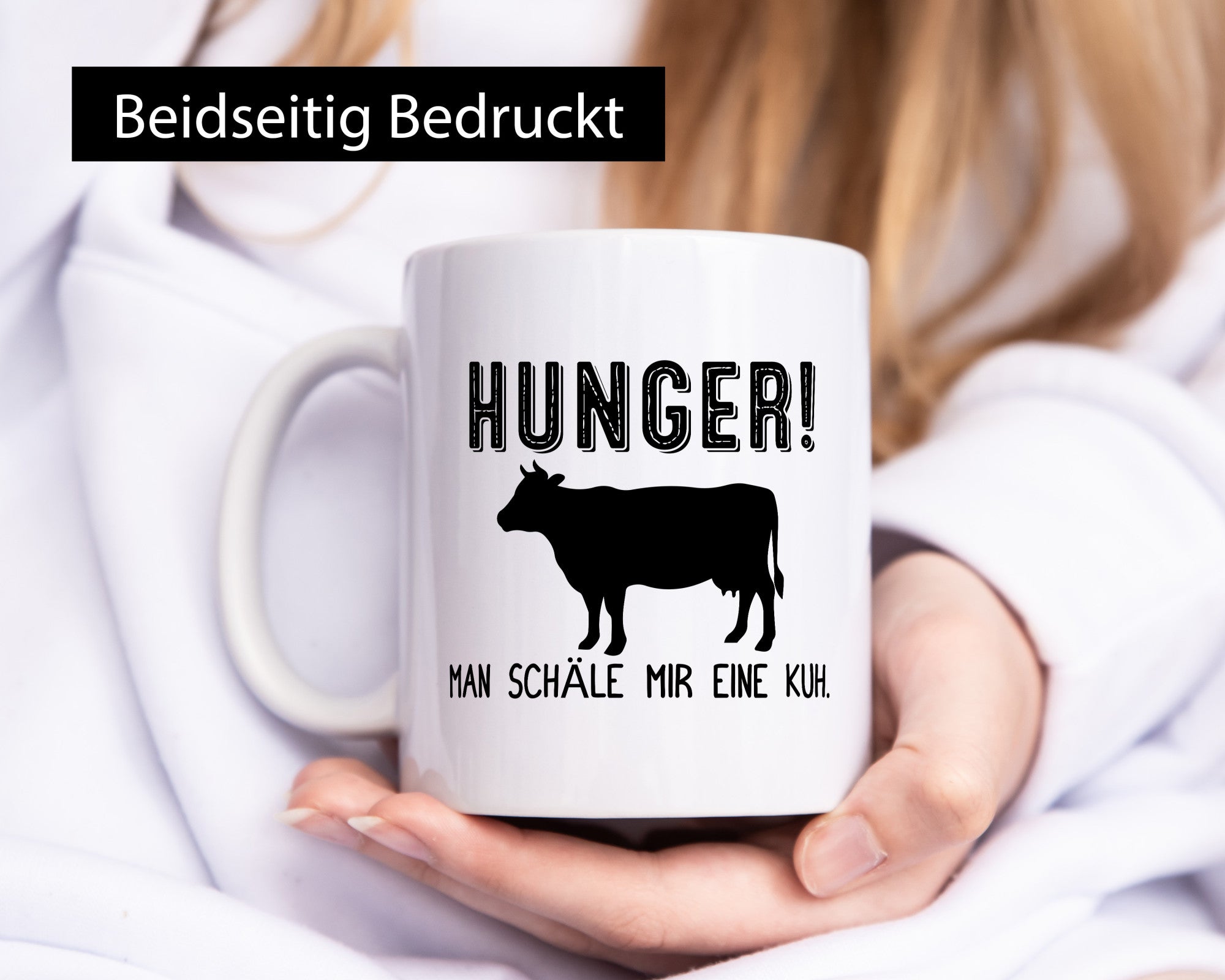 HUNGER! Man schäle mir eine Kuh | Fleischliebhaber Geschenk Humor Geschenkidee
