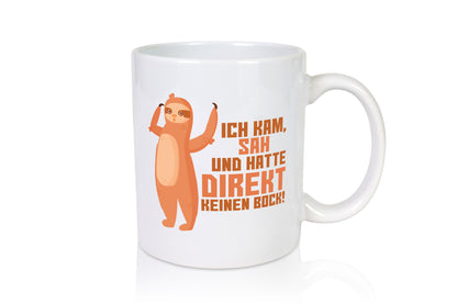 Keinen Bock | Faultier Faulpelz lustiger Comic Arbeit Spruch Geschenk Kollegen