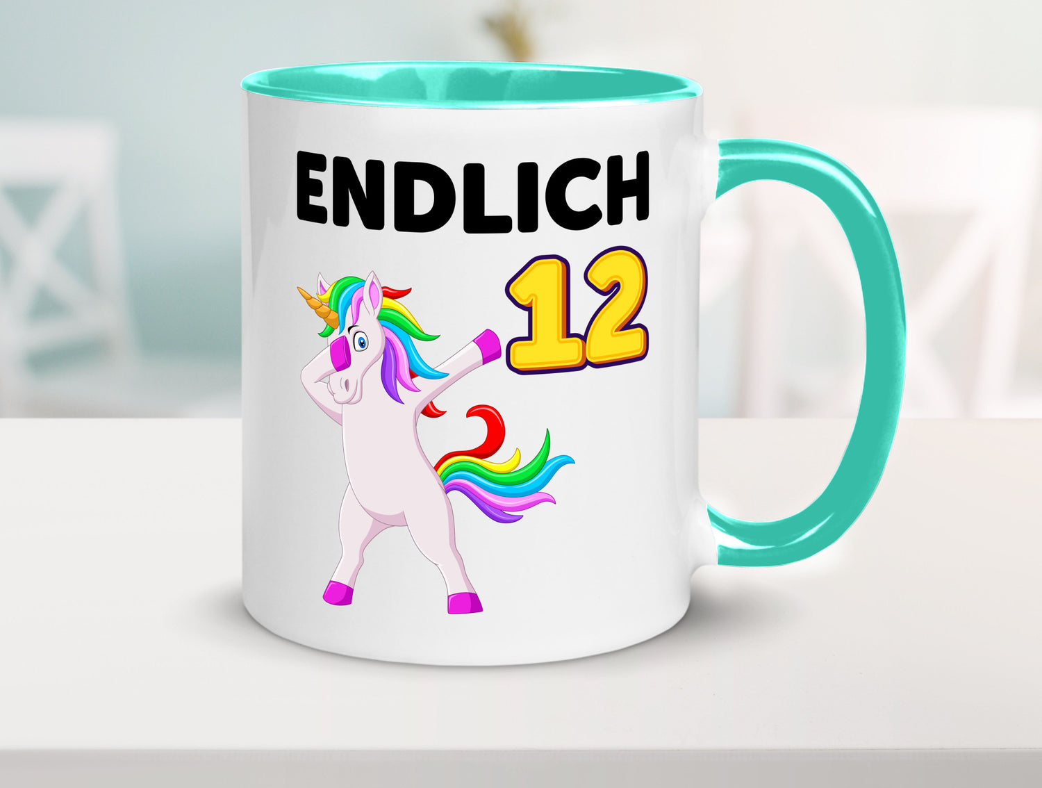 12. Geburtstag | endlich 12 Jahre Einhorn Mädchen lustig Geschenkidee Geschenk