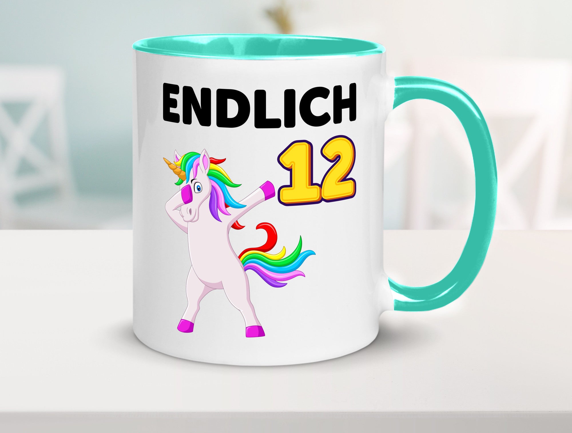12. Geburtstag | endlich 12 Jahre Einhorn Mädchen lustig Geschenkidee Geschenk