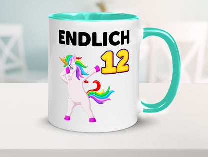 12. Geburtstag | endlich 12 Jahre Einhorn Mädchen lustig Geschenkidee Geschenk