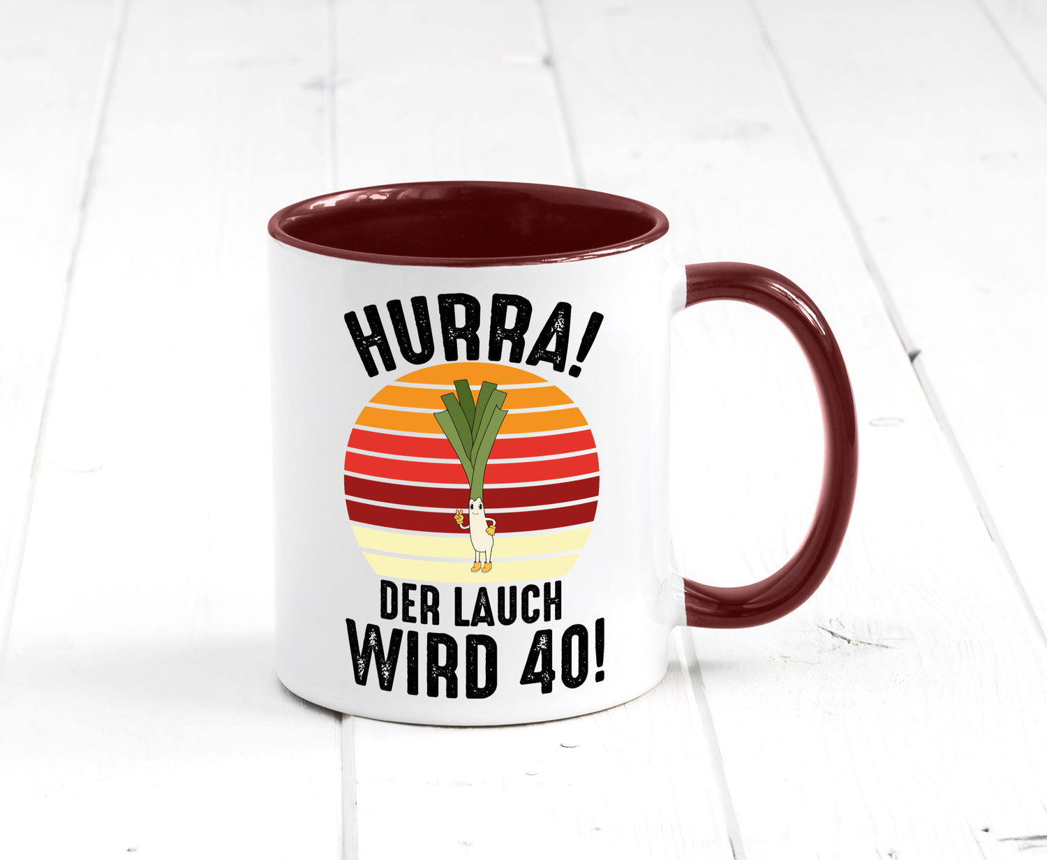 Hurra der lauch wird 40 | 40. Geburtstag Ehrentag Geschenk Geschenkidee