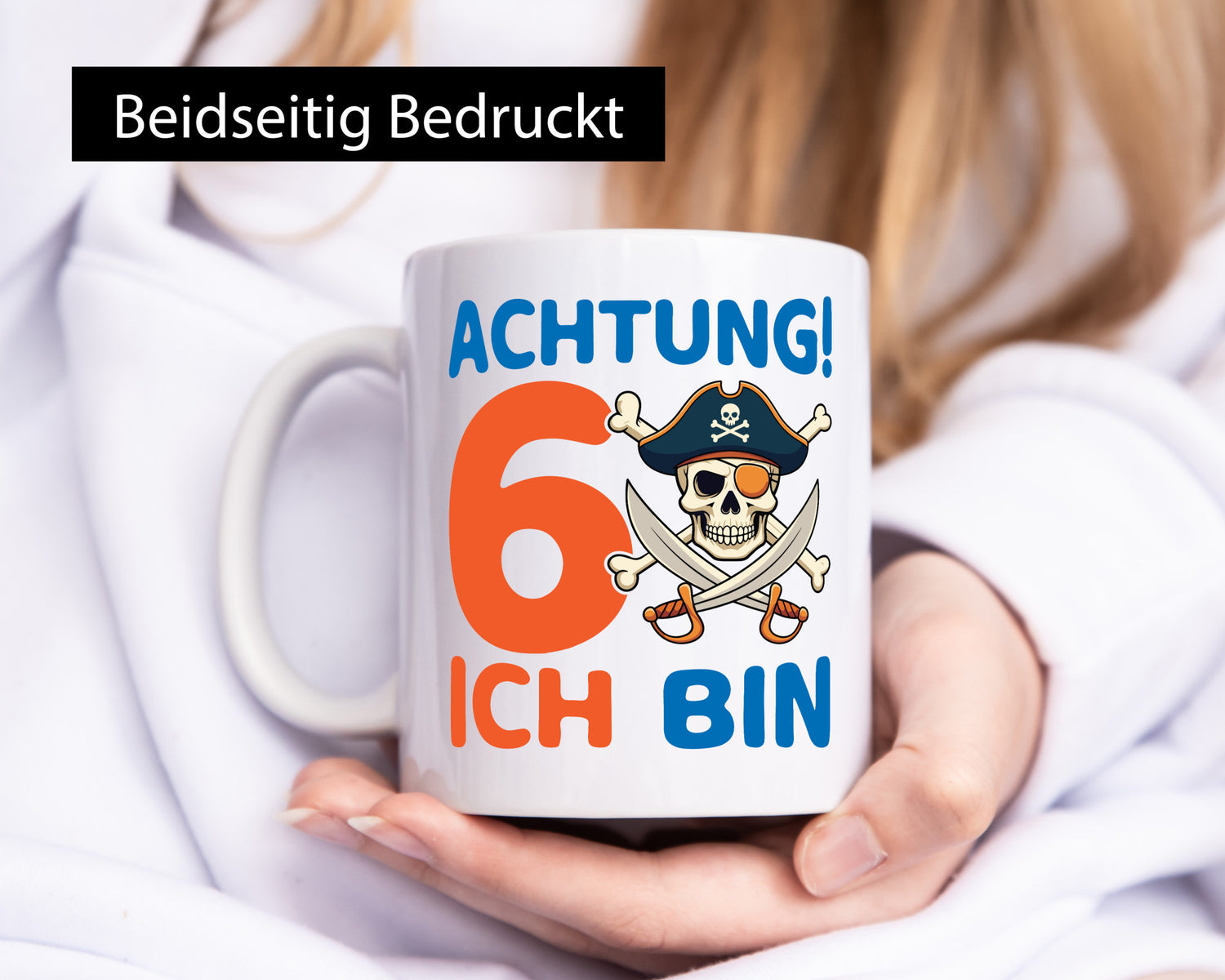 6. Geburtstag | 6 Jahre Pirat Geschenkidee Humor Tasse