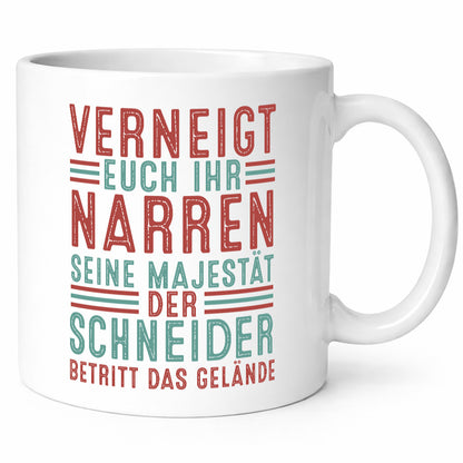 Verneigt euch: Schneider | Beruf Schneiderei Geschenk Arbeit Kollegen Büro