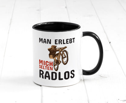 Selten Radlos | Spruchtasse Fahrrad Männer Humor lustiger Spruch Geschenk