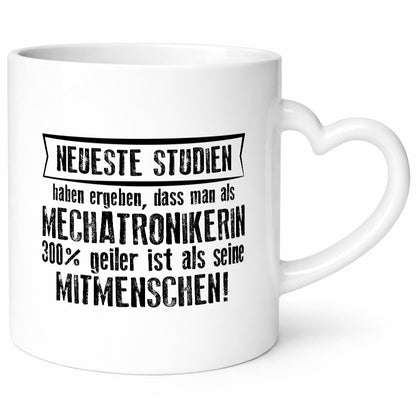 Neuste Studien: Mechatronikerin | KFZ Werkstatt Humor Geschenkidee Tasse