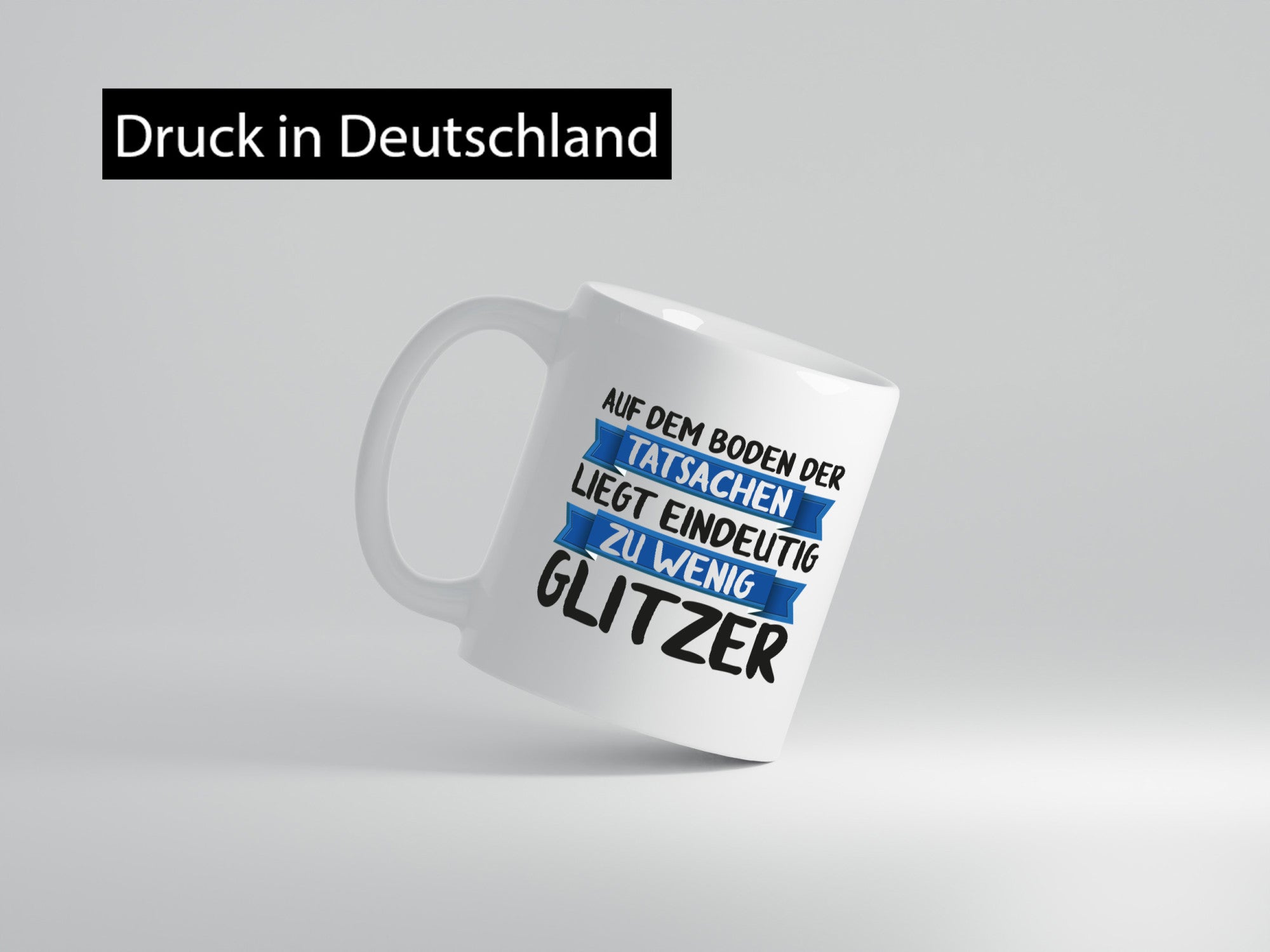 Auf den boden der Tatsachen | Glitzer komm mal runter lustiger Spruch Geschenk