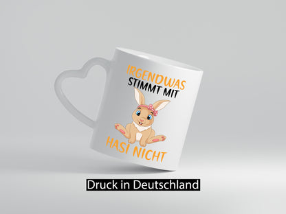 Irgendwas stimmt mit Hasi nicht | Klopapier Hase Maske Humor Familie