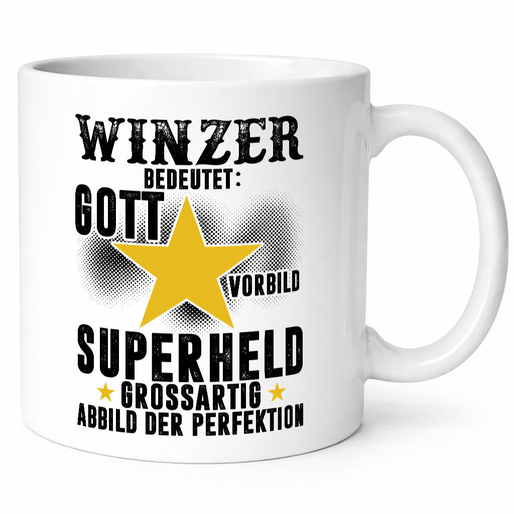 Bedeutung von Winzer | Weinbauer Wein lustig Humor Geschenkidee Geschenk Tasse