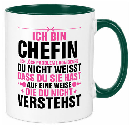 Löse Probleme: Chefin | Führungskraft Vorgesetzte lustiger Spruch Geschenk