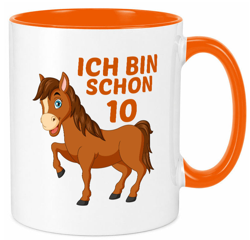 10. Geburtstag | Ich bin schon 10 Pferde Pony lustig Geschenkidee Geschenk Tasse
