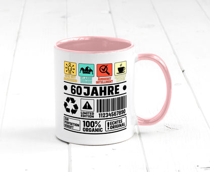 60. Geburtstag | 60 Jahre Humor Limited Edition Geschenkidee Tasse