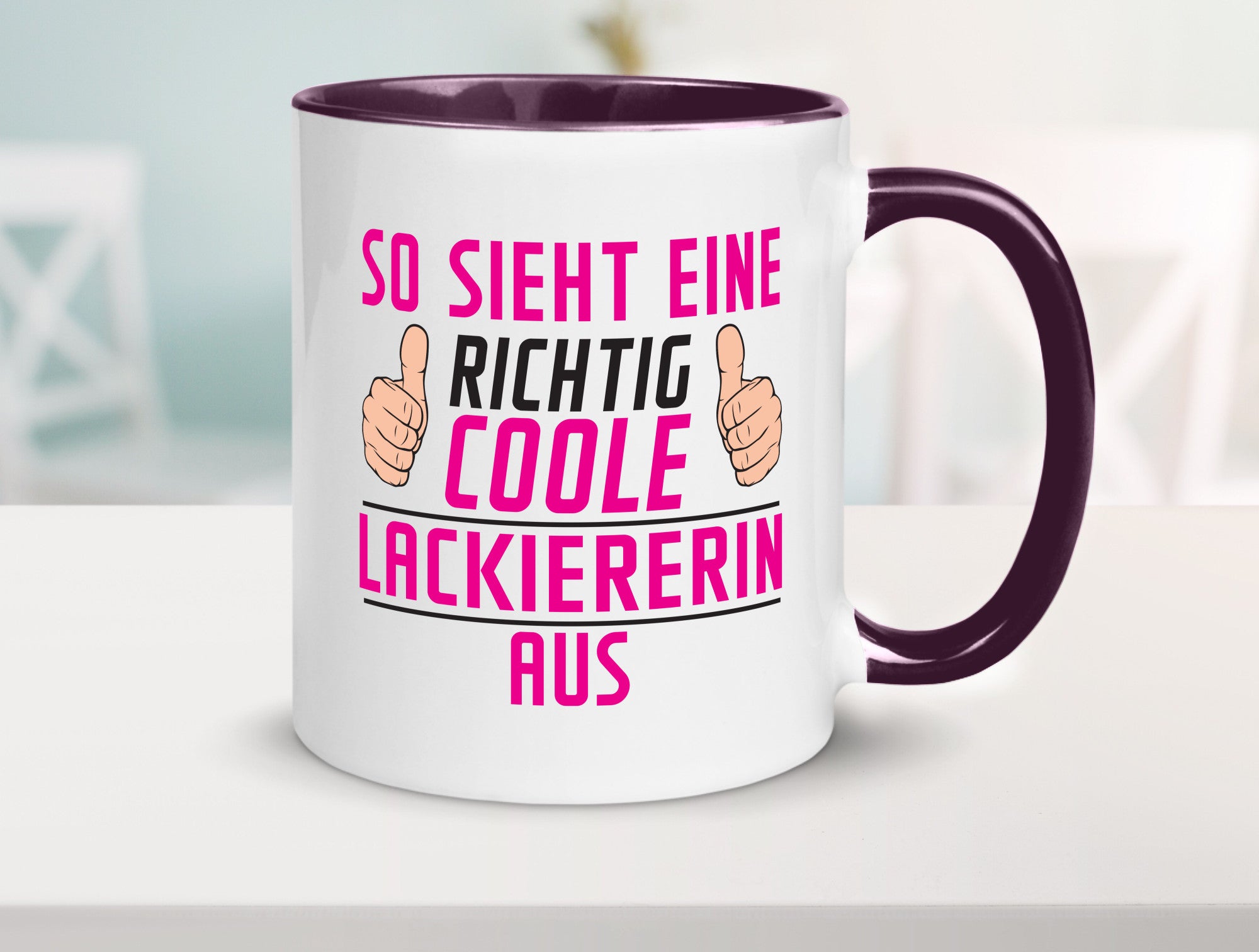 Richtig Coole Lackiererin | lackieren Geschenkidee Humor Tasse