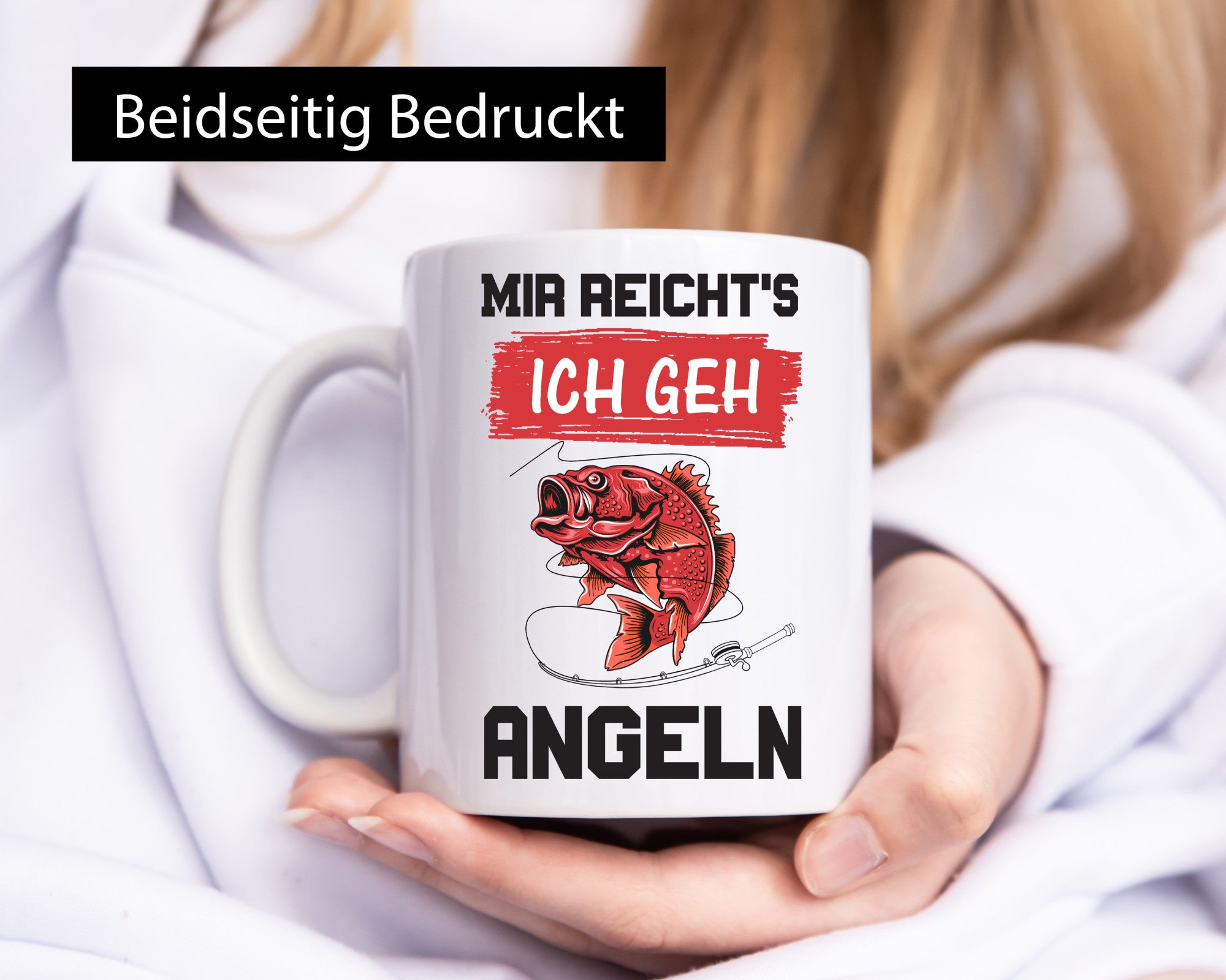 Ich geh angeln | Angler Tasse Fisch Fischer Humor lustig Geschenkidee Geschenk