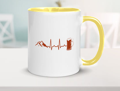 Berge und Bier | Wandern Wanderer Biertrinken Geschenkidee Humor Tasse
