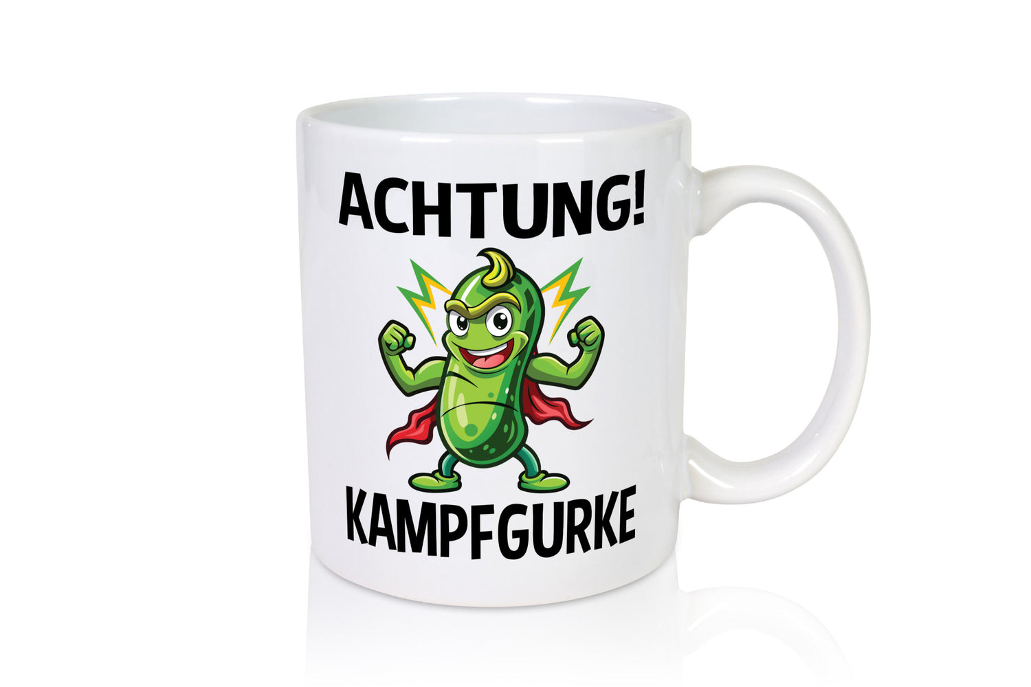 Achtung Kampfgurke | Kult Lustige Gurke v2 Humor Geschenkidee Tasse