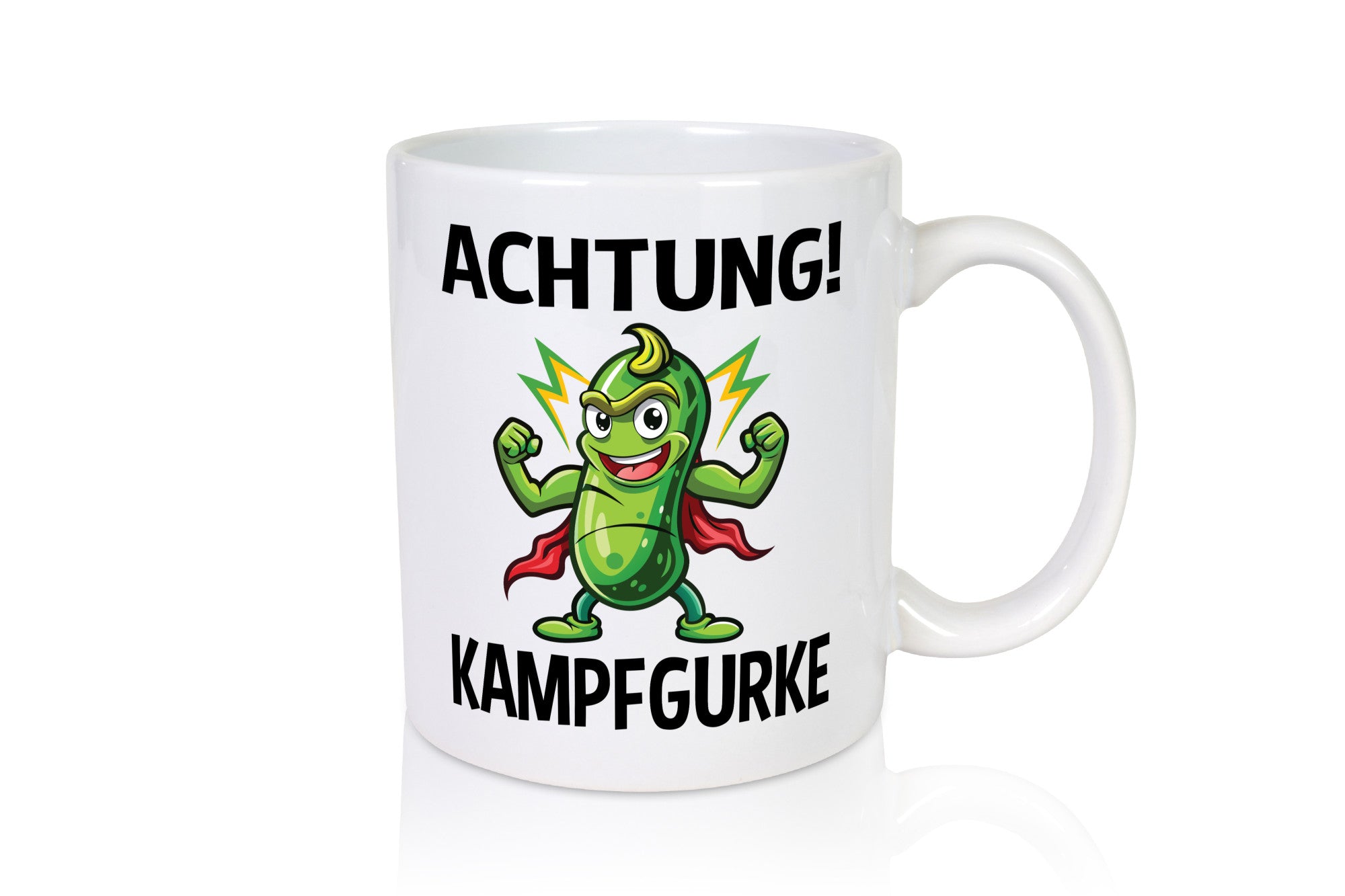 Achtung Kampfgurke | Kult Lustige Gurke v2 Humor Geschenkidee Tasse