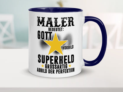 Bedeutung von Maler | Malerei Humor Geschenkidee Tasse