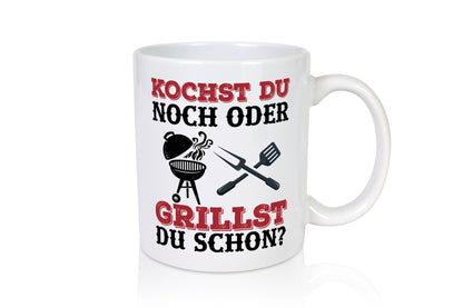 Grillst du schon? | Spruch Tasse Grillen Männer Geschenkidee Humor