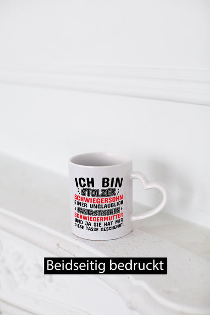 Stolzer Schwiegersohn einer Schwiegermutter Geschenkidee Familie Humor Tasse