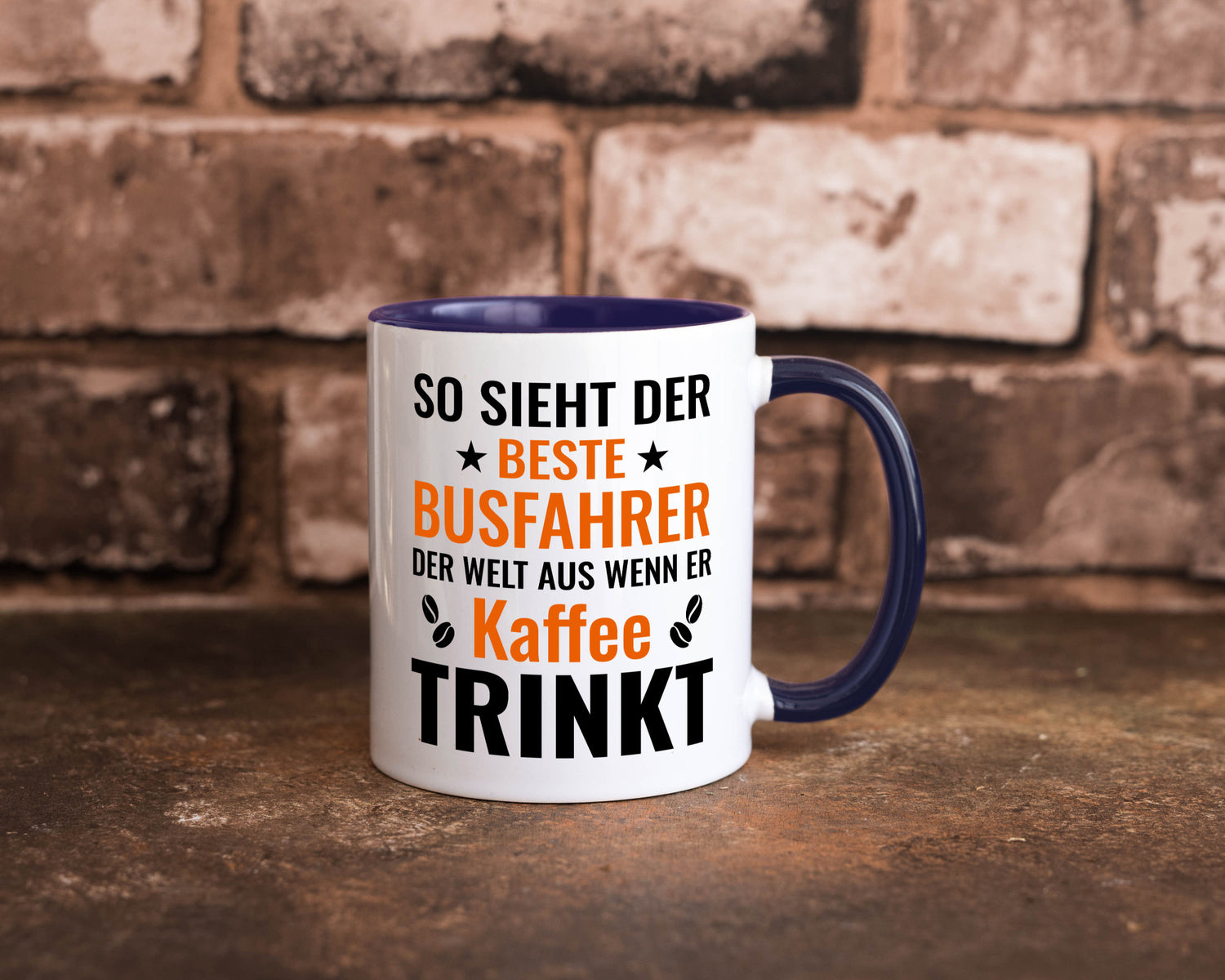 Kaffee trinkt: Busfahrer | Berufsfahrer Fahrer Geschenk Arbeit Kollegen Büro