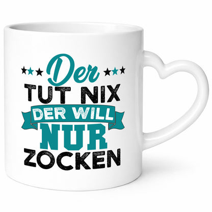 Der tut nix will nur Zocken | Gamer Zocker lustig Humor Geschenkidee Geschenk