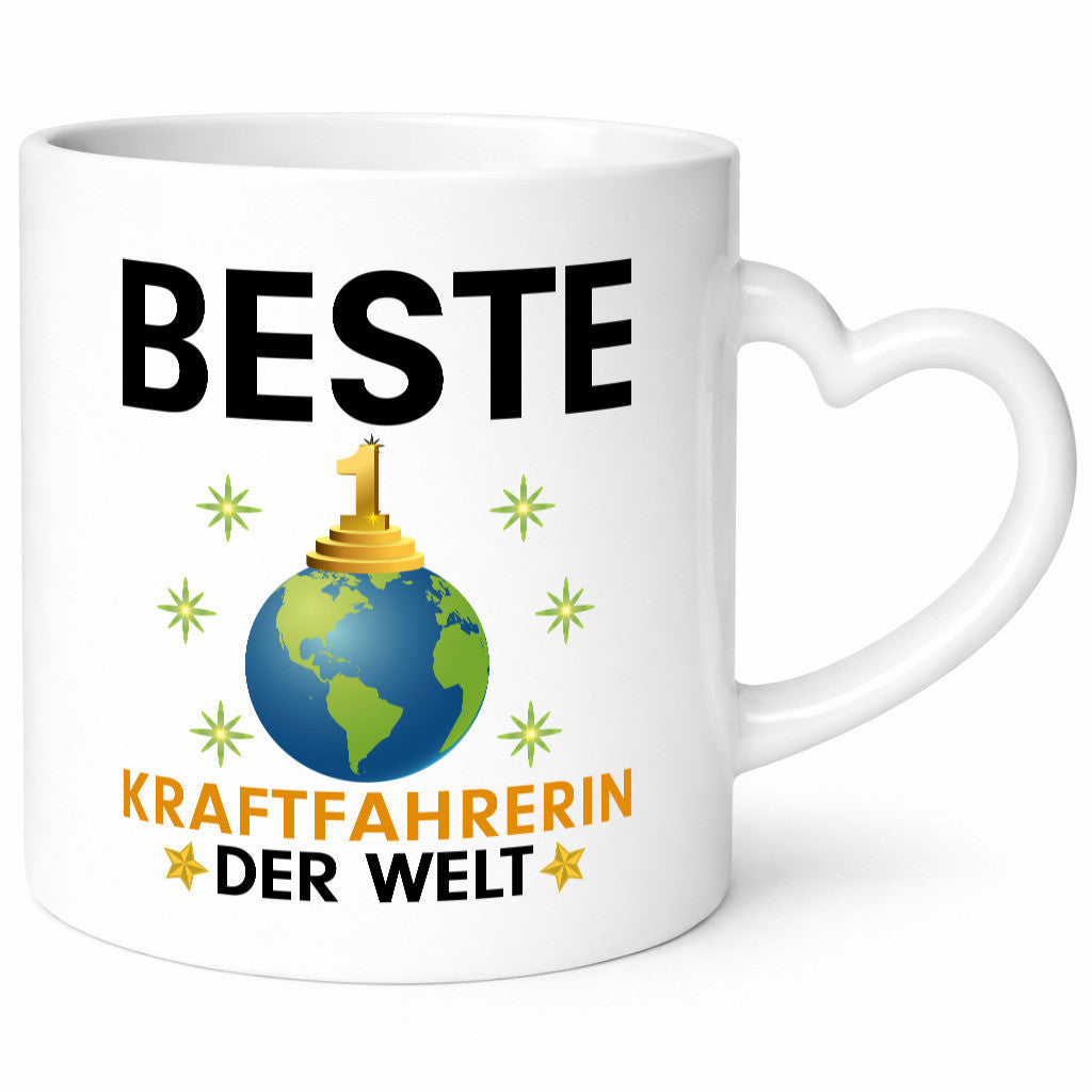 Welt Beste Kraftfahrerin | Lastwagen LKW Fahrerin Humor Geschenkidee Tasse