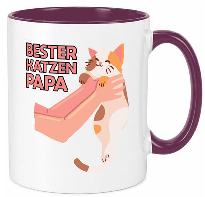 Bester Katzenpapa | Katze Gabel Geschenk Tierliebhaber Humor lustiger Spruch