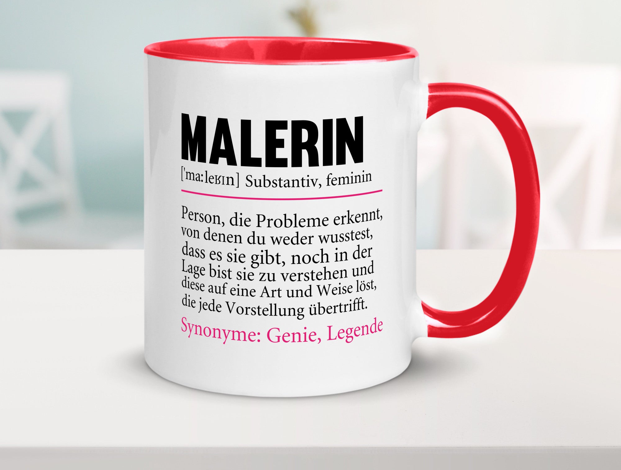 Malerin | Spruch Beruf lustig Malerinnen Humor Arbeit Kollegen Büro