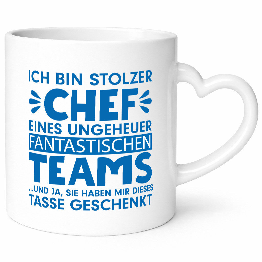Stolzer Chef | Vorgesetzter Tasse fantastisches Team lustiger Spruch Geschenk