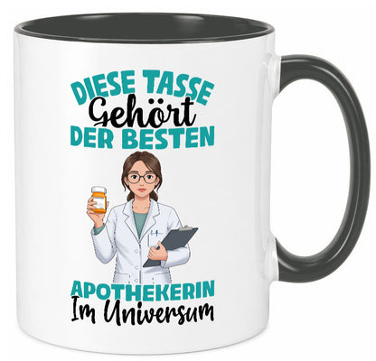 Im Universum: Apothekerin | Apotheke Pharmazie lustiger Spruch Geschenk Humor